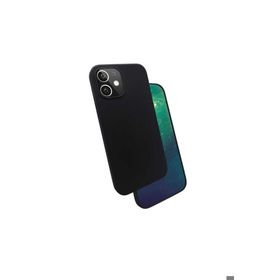 Zore Apple iPhone 12 Uyumlu Siyah Silk Silikon Kılıf