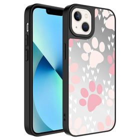 Zore Apple iPhone 13 Aynalı Desenli Kamera Korumalı Parlak Mirror Kapak Kılıf