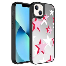Zore Apple iPhone 13 Aynalı Desenli Kamera Korumalı Parlak Mirror Kapak Kılıf