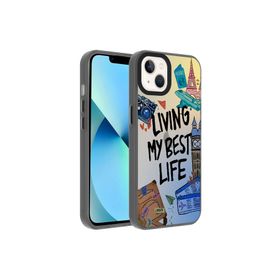 Zore Apple iPhone 13 Desenli Dragon Sert Kapak Kılıf