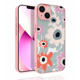 Zore Apple iPhone 13 Desenli Kamera Korumalı Parlak Nora Kapak Kılıf