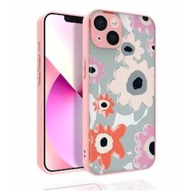 Zore Apple iPhone 13 Desenli Kamera Korumalı Parlak Nora Kapak Kılıf