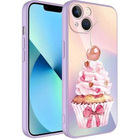 Zore Apple iPhone 13 Kamera Korumalı Desenli Sert Silikon Epoksi Kapak Kılıf