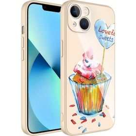 Zore Apple iPhone 13 Kamera Korumalı Desenli Sert Silikon Epoksi Kapak Kılıf