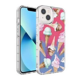 Zore Apple Iphone 13 Kamera Korumalı Renkli Desenli Sert Korn Silikon Cep Telefonu Kılıfı