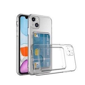 Zore Apple Iphone 13 Kartlıklı Şeffaf Setra Clear Silikon Cep Telefonu Kılıfı