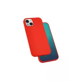 Zore Apple iPhone 13 Mini Uyumlu Kırmızı Silk Silikon Kılıf