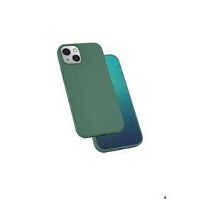 Zore Apple iPhone 13 Mini Uyumlu Koyu Yeşil Silk Silikon Kılıf