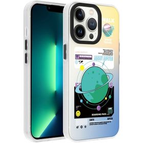 Zore Apple iPhone 13 Pro Desenli Dragon Sert Kapak Kılıf