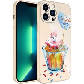 Zore Apple iPhone 13 Pro Kamera Korumalı Desenli Sert Silikon Epoksi Kapak Kılıf