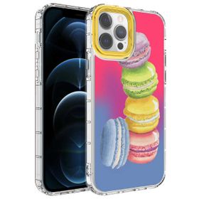 Zore Apple Iphone 13 Pro Kamera Korumalı Renkli Desenli Sert Korn Silikon Cep Telefonu Kılıfı