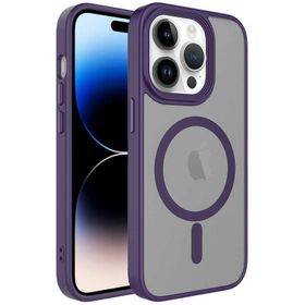 Zore Apple iPhone 13 Pro Mat Arka Yüzey Wireless Şarj Özellikli Flet Magsafe Kapak Kılıf