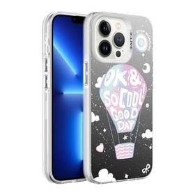 Zore Apple iPhone 13 Pro Max Desenli Silver Sert Kapak Kılıf