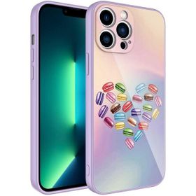 Zore Apple iPhone 13 Pro Max Kamera Korumalı Desenli Sert Silikon Epoksi Kapak Kılıf