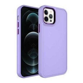 Zore Apple iPhone 13 Pro Max Metal Çerçeve Buton Tasarımlı Sert Botox Kapak Kılıf