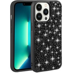Zore Apple iPhone 13 Pro Max Parlak Taşlı Tasarım Linea Kapak Kılıf