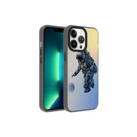 Zore Apple iPhone 13 Pro Max Uyumlu Astronot Desenli Dragon Sert Kapak Kılıf