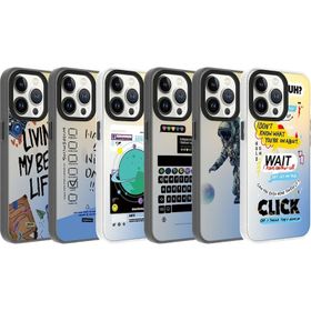 Zore Apple iPhone 13 Pro Max Uyumlu Astronot Desenli Dragon Sert Kapak Kılıf