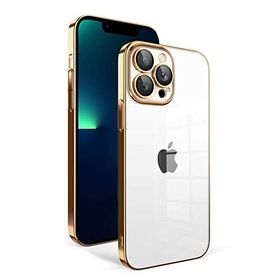 Zore Apple iPhone 13 Pro Max Uyumlu Gold Kamera Korumalı Renkli Çerçeveli Garaj Kapak Kılıf