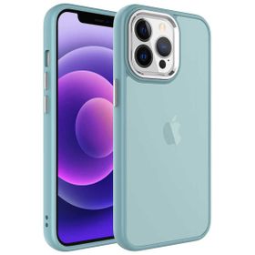 Zore Apple iPhone 13 Pro Max Uyumlu Mavi Buzlu Sert PC May Kapak Kılıf