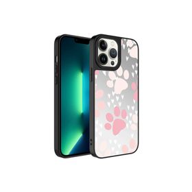 Zore Apple iPhone 13 Pro Max Uyumlu Mirror Kapak Pati Aynalı Desenli Kamera Korumalı Parlak Kılıf