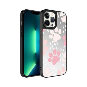 Zore Apple iPhone 13 Pro Max Uyumlu Mirror Kapak Pati Aynalı Desenli Kamera Korumalı Parlak Kılıf