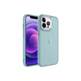 Zore Apple iPhone 13 Pro Max Uyumlu Turuncu Buzlu Sert PC May Kapak Kılıf