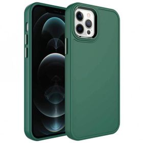 Zore Apple iPhone 13 Pro Metal Çerçeve ve Buton Tasarımlı Sert Botox Kapak Kılıf