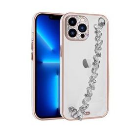 Zore Apple Iphone 13 Pro Taş Süslemeli Kamera Korumalı El Tutamaçlı Blazer Kapak Kılıf