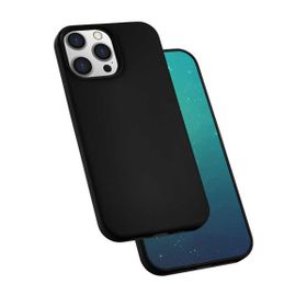 Zore Apple iPhone 13 Pro Uyumlu Silk Silikon Siyah Kılıf