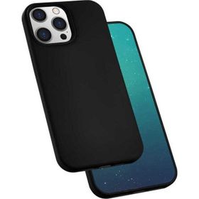 Zore Apple iPhone 13 Pro Uyumlu Silk Silikon Siyah Kılıf
