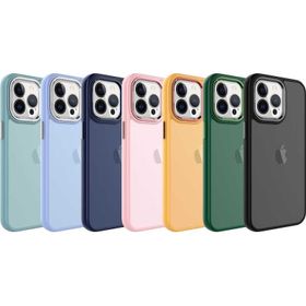 Zore Apple iPhone 13 Pro Uyumlu Siyah Buzlu Sert PC May Kapak Kılıf