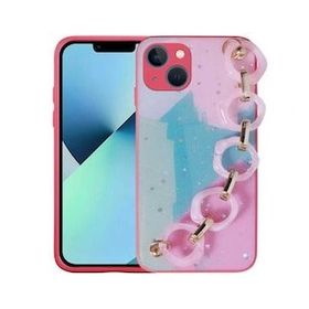 Zore Apple Iphone 13 Simli Desenli El Askılı Tutacaklı Elsa Silikon Cep Telefonu Kılıfı