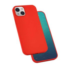 Zore Apple iPhone 13 Uyumlu Kırmızı Silk Silikon Kılıf