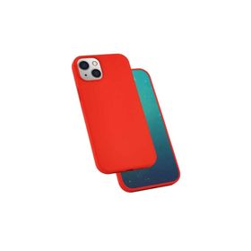 Zore Apple iPhone 13 Uyumlu Kırmızı Silk Silikon Kılıf