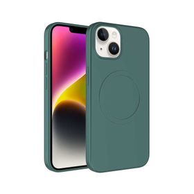 Zore Apple iPhone 13 Uyumlu Mavi Açık Magsafe Wireless Şarj Özellikli Pastel Renk Silikon Plas Kapak Kılıf