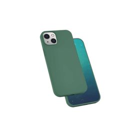 Zore Apple iPhone 13 Uyumlu Silk Silikon Koyu Yeşil Kılıf