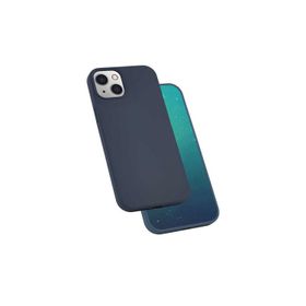Zore Apple iPhone 13 Uyumlu Silk Silikon Lacivert Kılıf