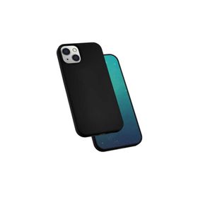Zore Apple iPhone 13 Uyumlu Silk Silikon Siyah Kılıf