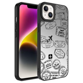 Zore Apple iPhone 14 Aynalı Desenli Kamera Korumalı Parlak Zore Mirror Kapak Kılıf