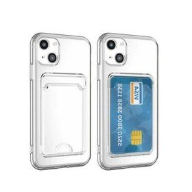 Zore Apple iPhone 14 Kartlıklı Şeffaf Setra Clear Silikon Kapak Kılıf