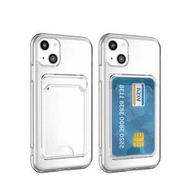 Zore Apple iPhone 14 Kartlıklı Şeffaf Setra Clear Silikon Kapak Kılıf