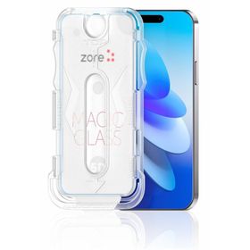 Zore Apple iPhone 14 Kolay Uygulama Aparatlı 5D Magic Glass Cam Ekran Koruyucu