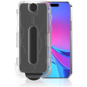 Zore Apple iPhone 14 Kolay Uygulama Aparatlı 5D Magic Privacy Glass Hayalet Cam Siyah Ekran Koruyucu