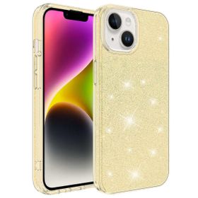 Zore Apple iPhone 14 Plus Uyumlu Gold Shining Silikon Kılıf