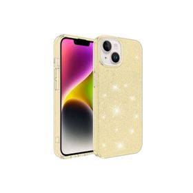 Zore Apple iPhone 14 Plus Uyumlu Gold Shining Silikon Kılıf