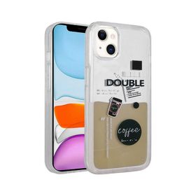 Zore Apple iPhone 14 Plus Uyumlu NO3 Desenli Sıvılı Drink Silikon Kapak Kılıf