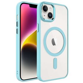 Zore Apple iPhone 14 Plus Wireless Şarj Özellikli Krom Magsafe Silikon Kapak Kılıf