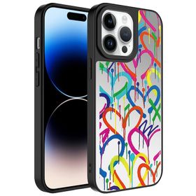Zore Apple iPhone 14 Pro Aynalı Desenli Kamera Korumalı Parlak Mirror Kapak Kılıf