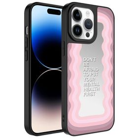Zore Apple iPhone 14 Pro Aynalı Desenli Kamera Korumalı Parlak Mirror Kapak Kılıf